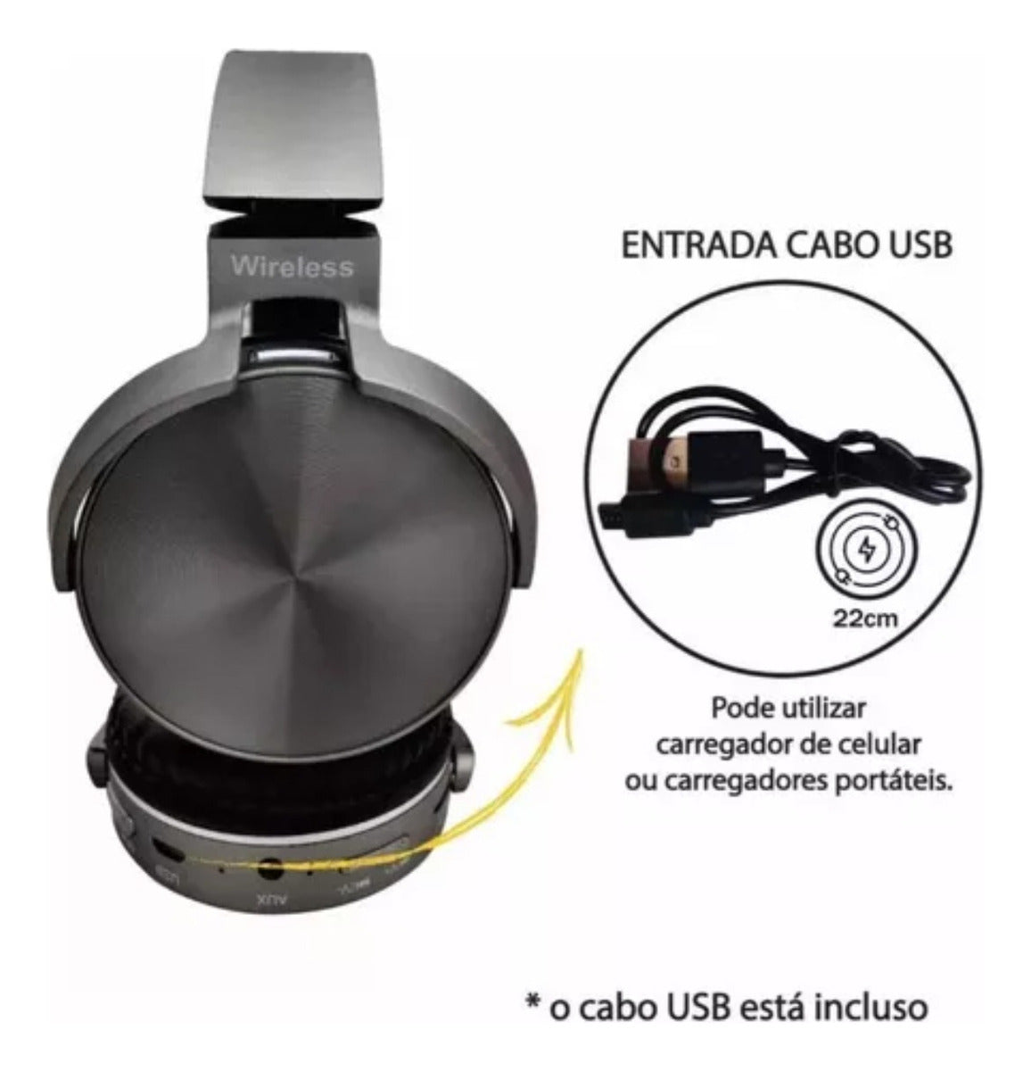 Elcha Fones de Ouvido Headphone JB950